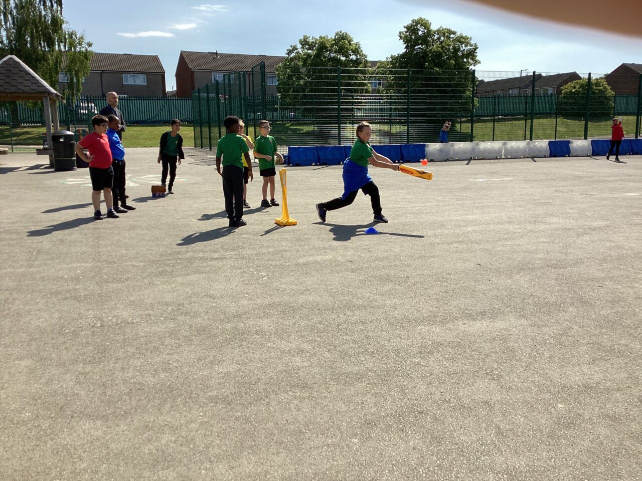 Year 4 China putting their cricket skills to the test!